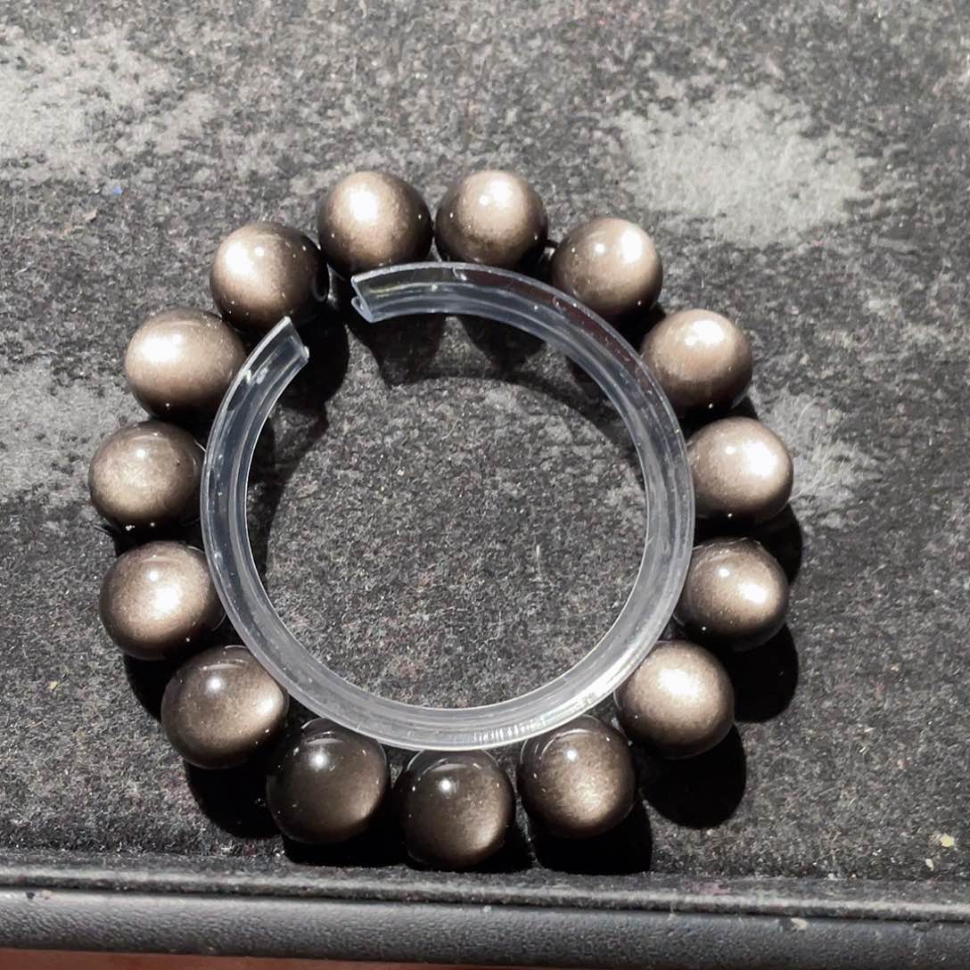 黑曜岩未镶嵌手链姜*文