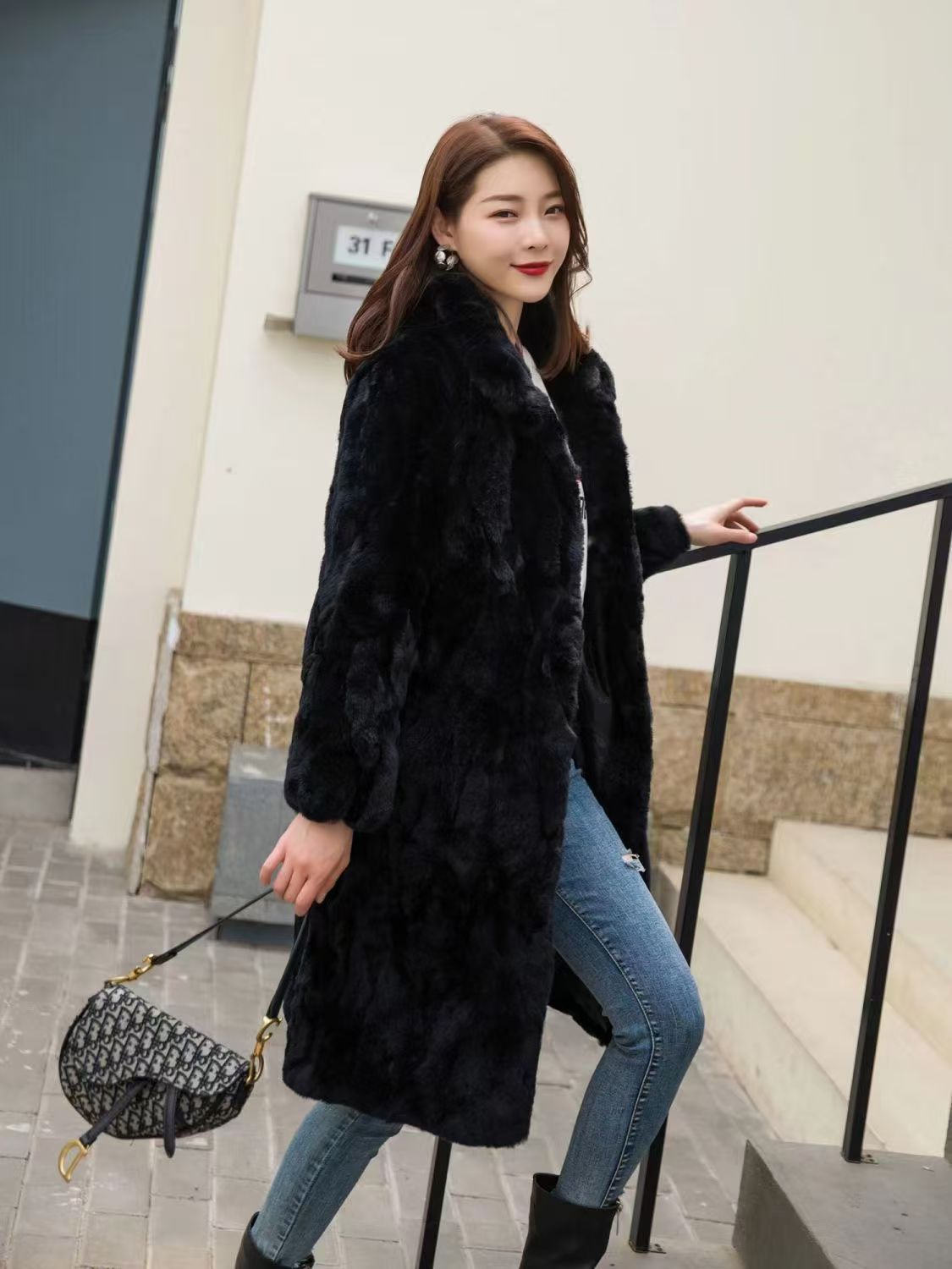 常规方领秋冬韩版宽松气质外套