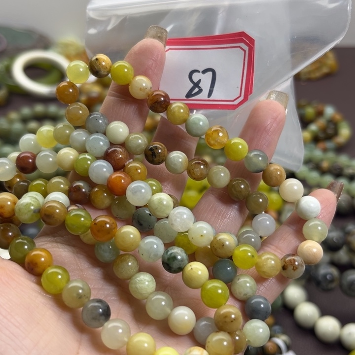 蛇纹石玉未镶嵌手链