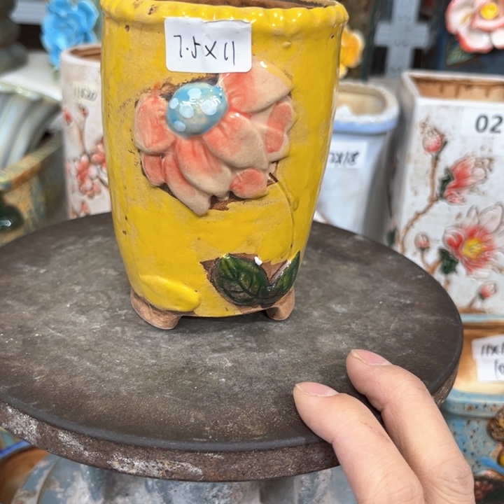 紫砂花盆粗陶材质多肉花盆