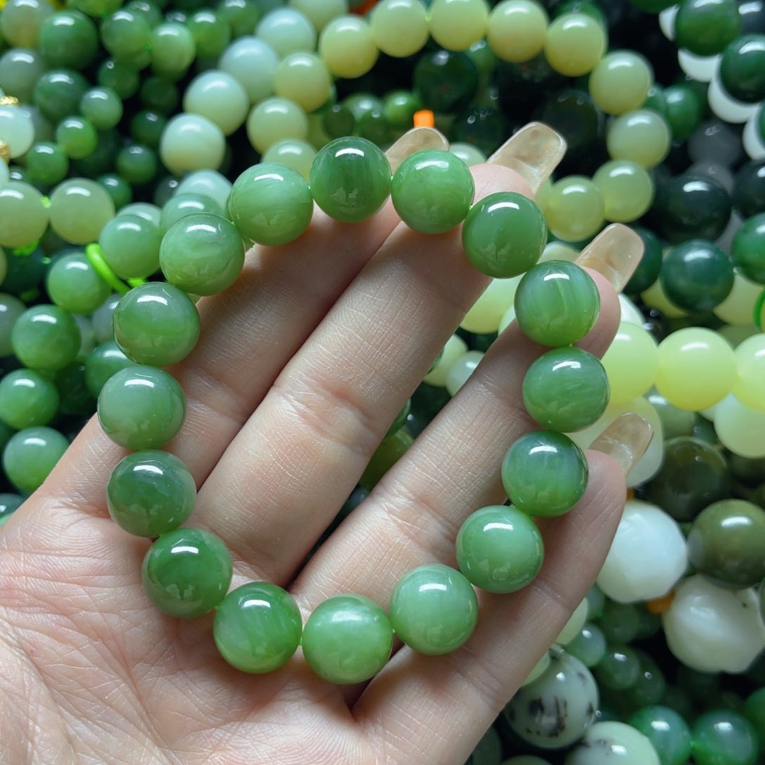 和田玉手串未镶嵌