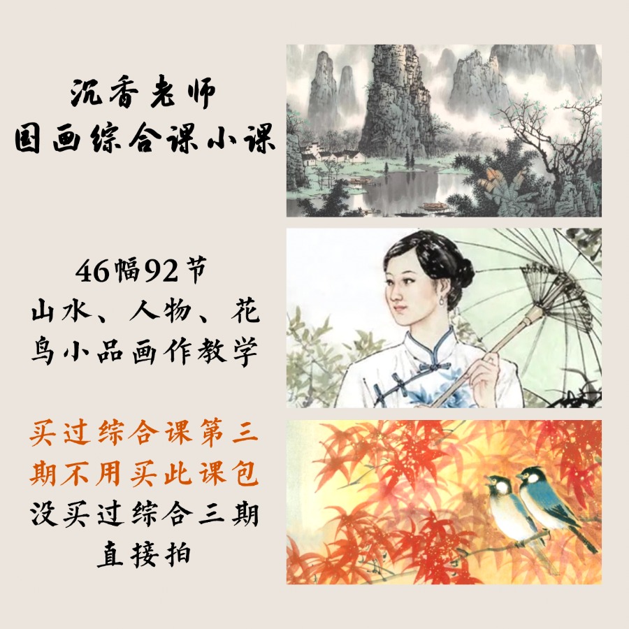 沉香老师综合课小课包（没买过综合三期直接拍）