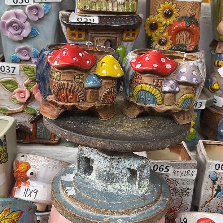 粗陶材质多肉花盆