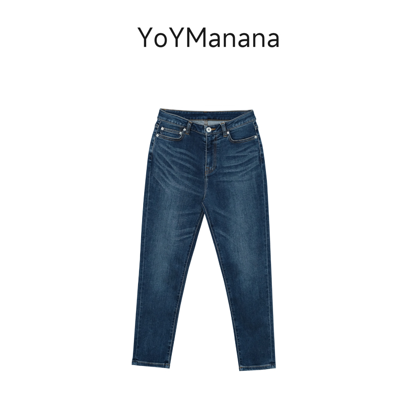 YoYManana低腰经典款休闲小脚牛仔裤