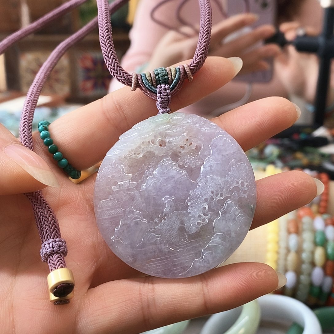 翡翠颈饰未镶嵌翡翠挂件