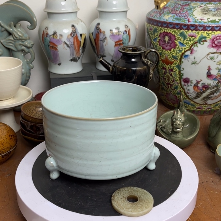 紫砂花瓶瓷器瓷器