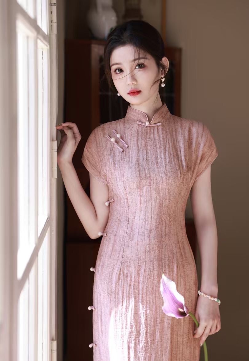 《若汐》2025春夏新款改良旗袍显瘦气质时尚夏季复古中式优雅设计师