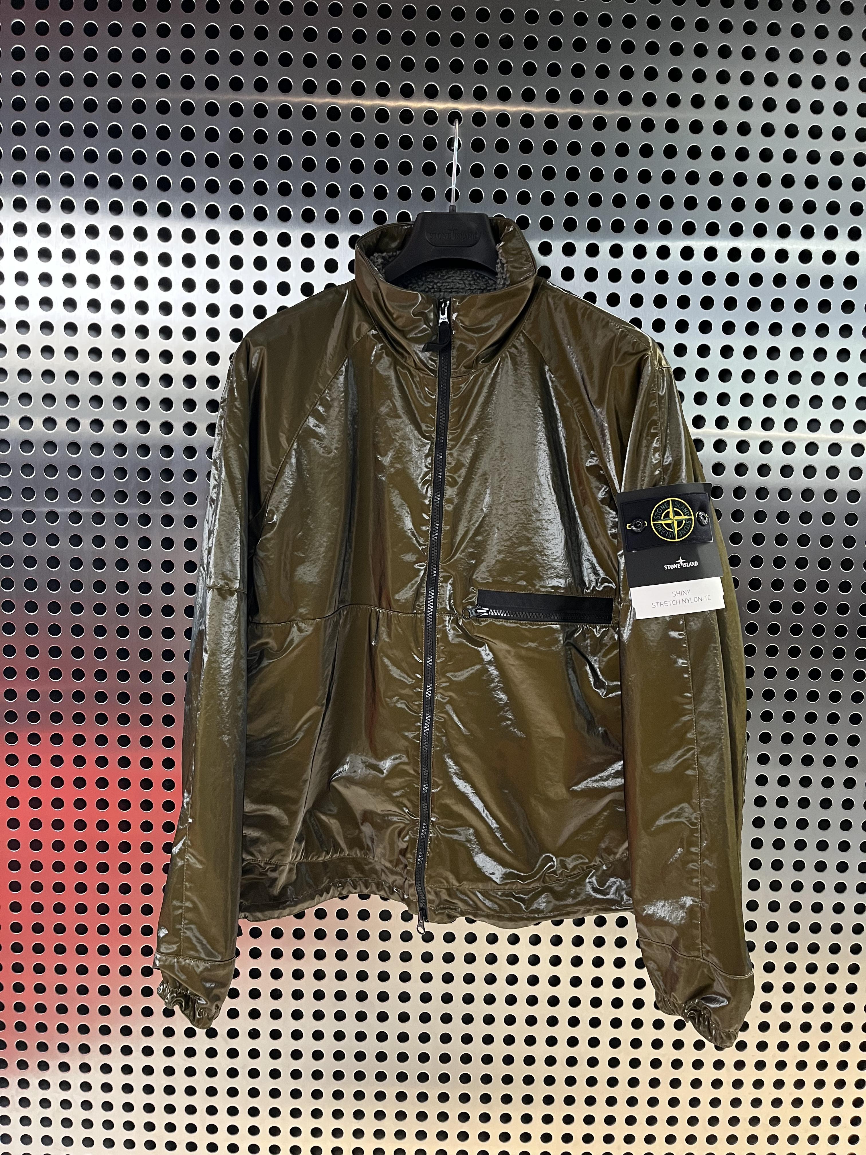 未使用 STONE ISLAND 石头岛FW25弹力尼龙单口袋夹克外套Q100025