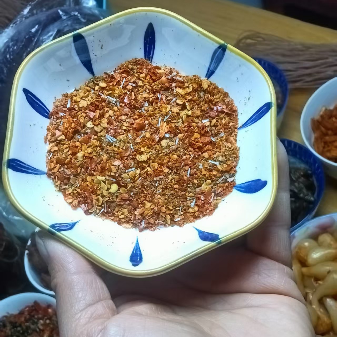 元阳本地烤豆腐蘸水