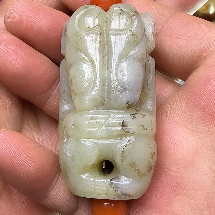 和田玉未镶嵌吊坠(不含链)