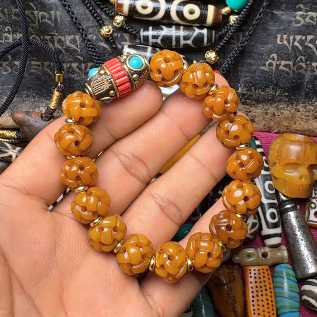 金刚菩提手串牦牛骨