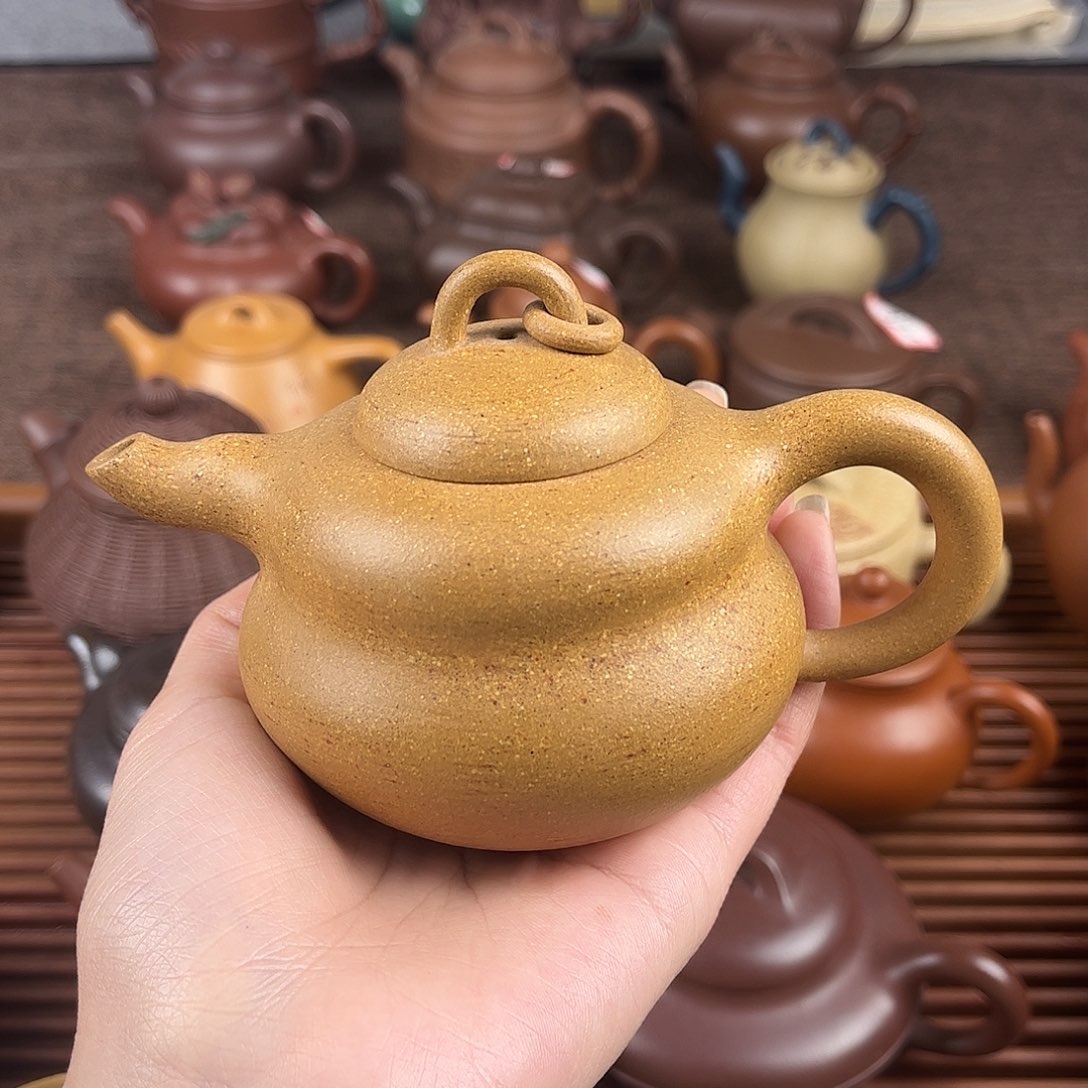 紫砂茶壶全手原矿新年放漏