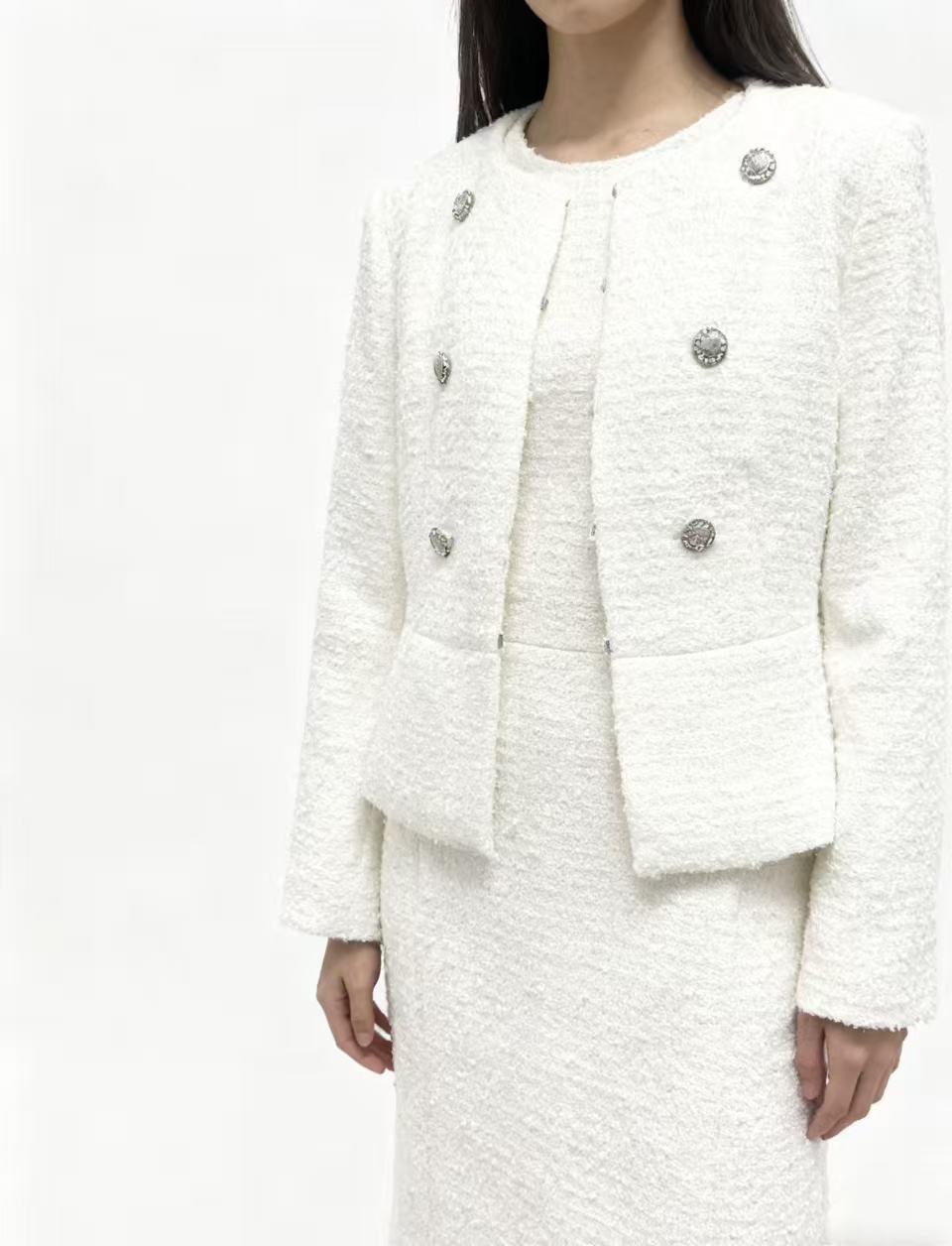 玖玖严选（朗Z)秋冬精致时尚气质小香风套装