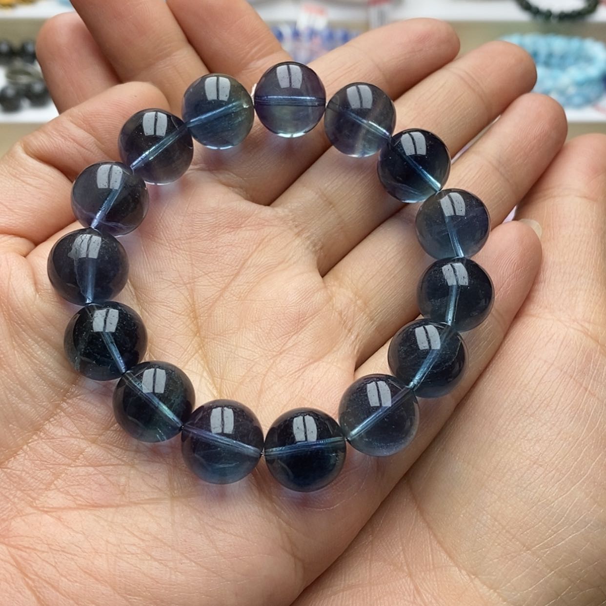 【闪购商品】萤石手链未镶嵌天然萤石手链