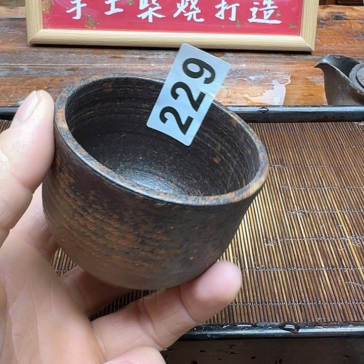 纯手工制作粗陶茶具