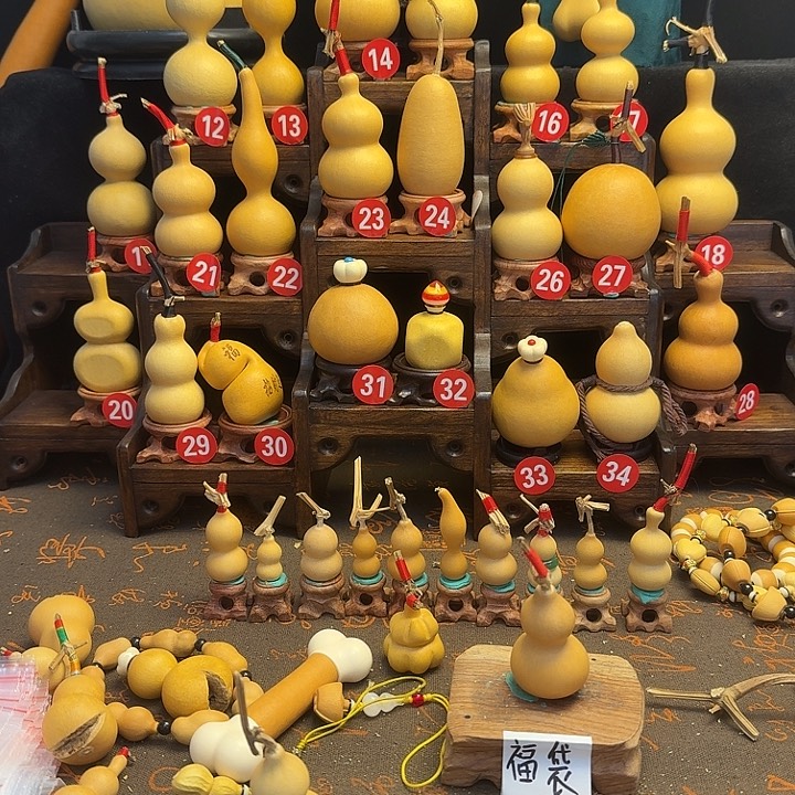 天***⑰木天然葫芦桌面摆件