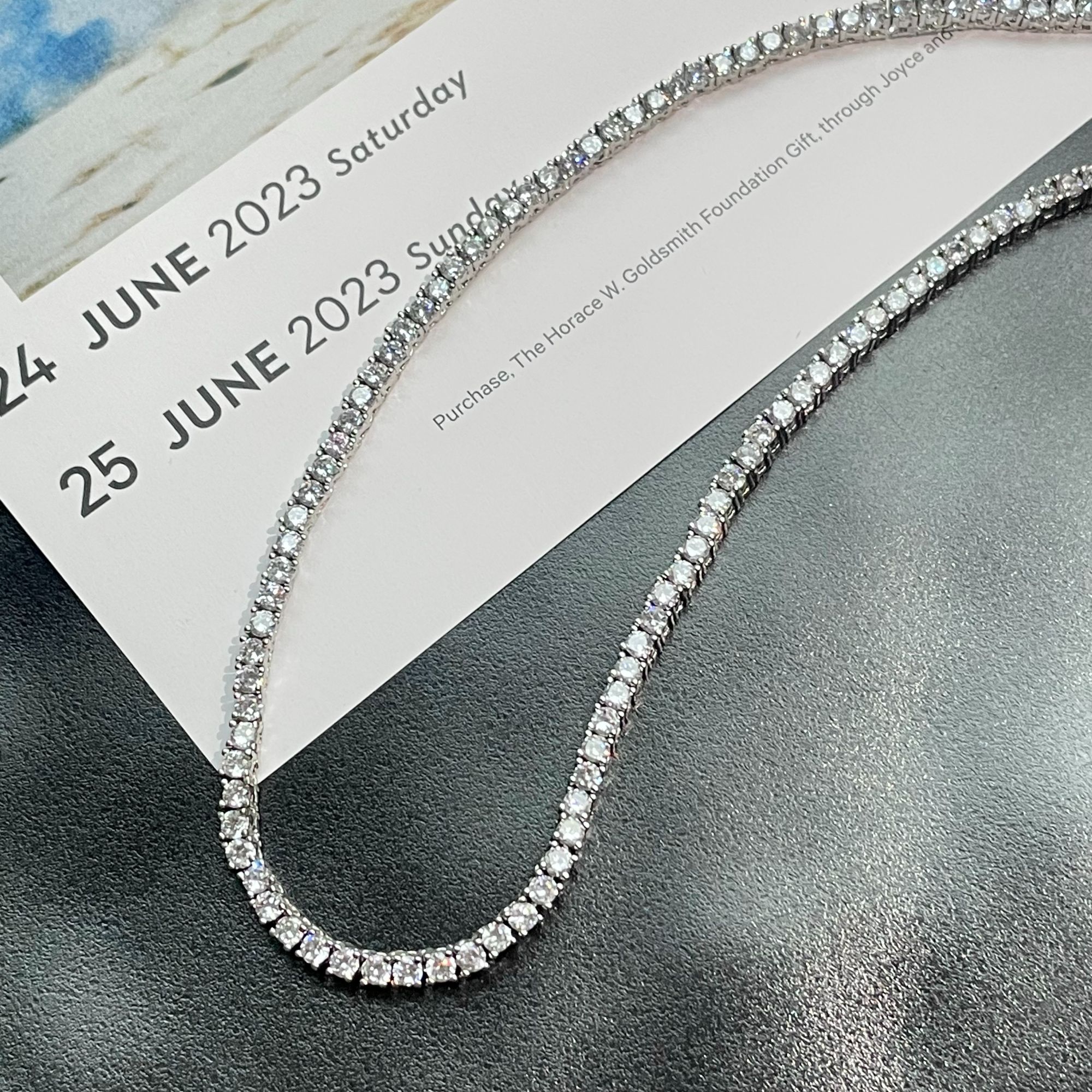 铜合金合成锆石项链 INSANE云山DIY项链气质满钻简约小众