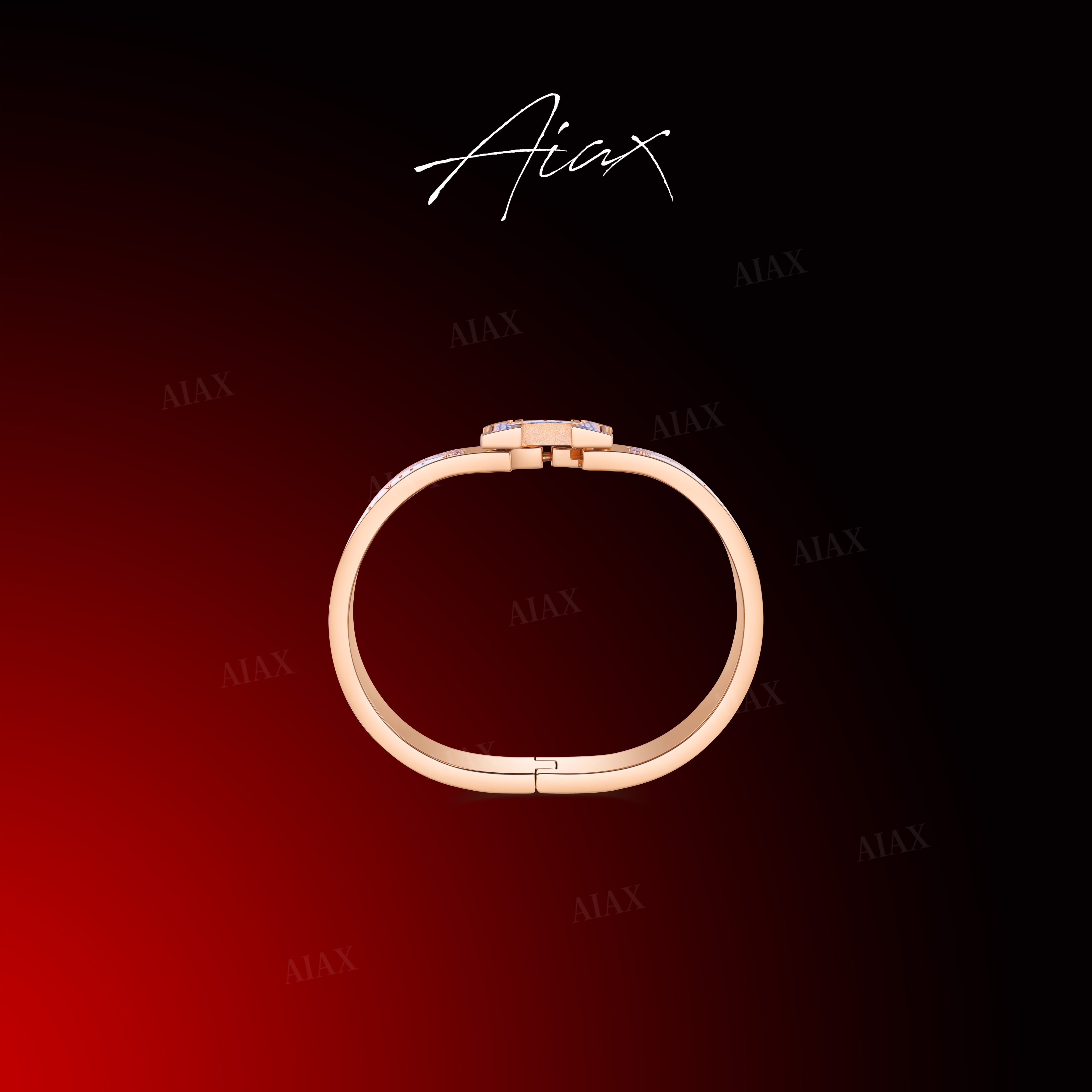 AIAX 镀k金 【情人节】韩版时尚经典百搭个性气质手镯TSS7391