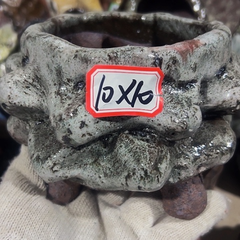 红陶粗陶花盆手工