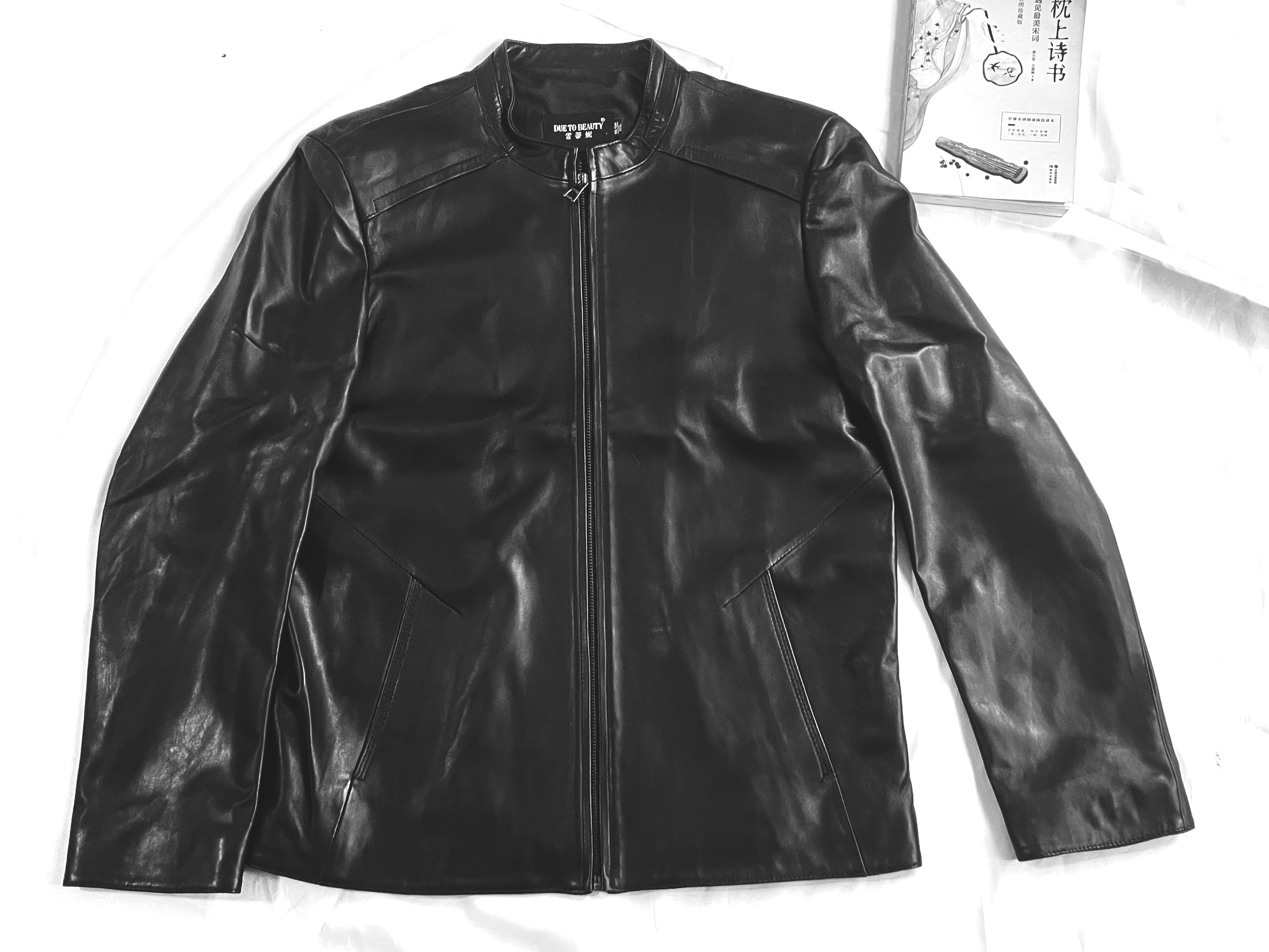 男士春秋冬季时尚潮流皮衣皮夹克（所拍衣服以直播间实物为准）