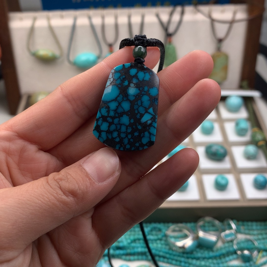 绿松石配饰未镶嵌平*心