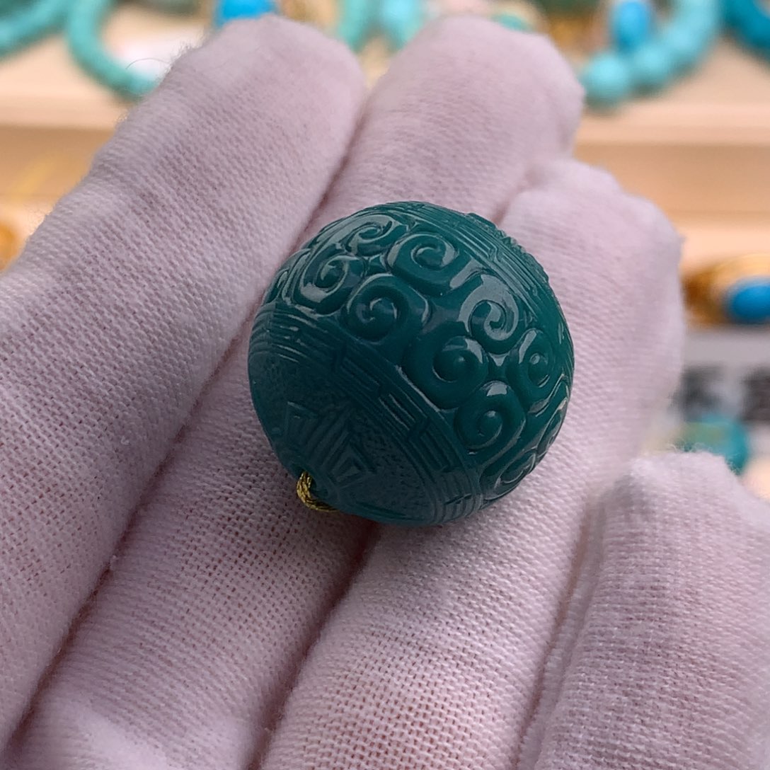 绿松石珠宝奇石未镶嵌21.5