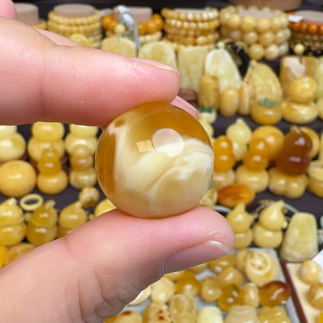 十****琥珀未镶嵌吊坠(不含链)蜜蜡圆珠