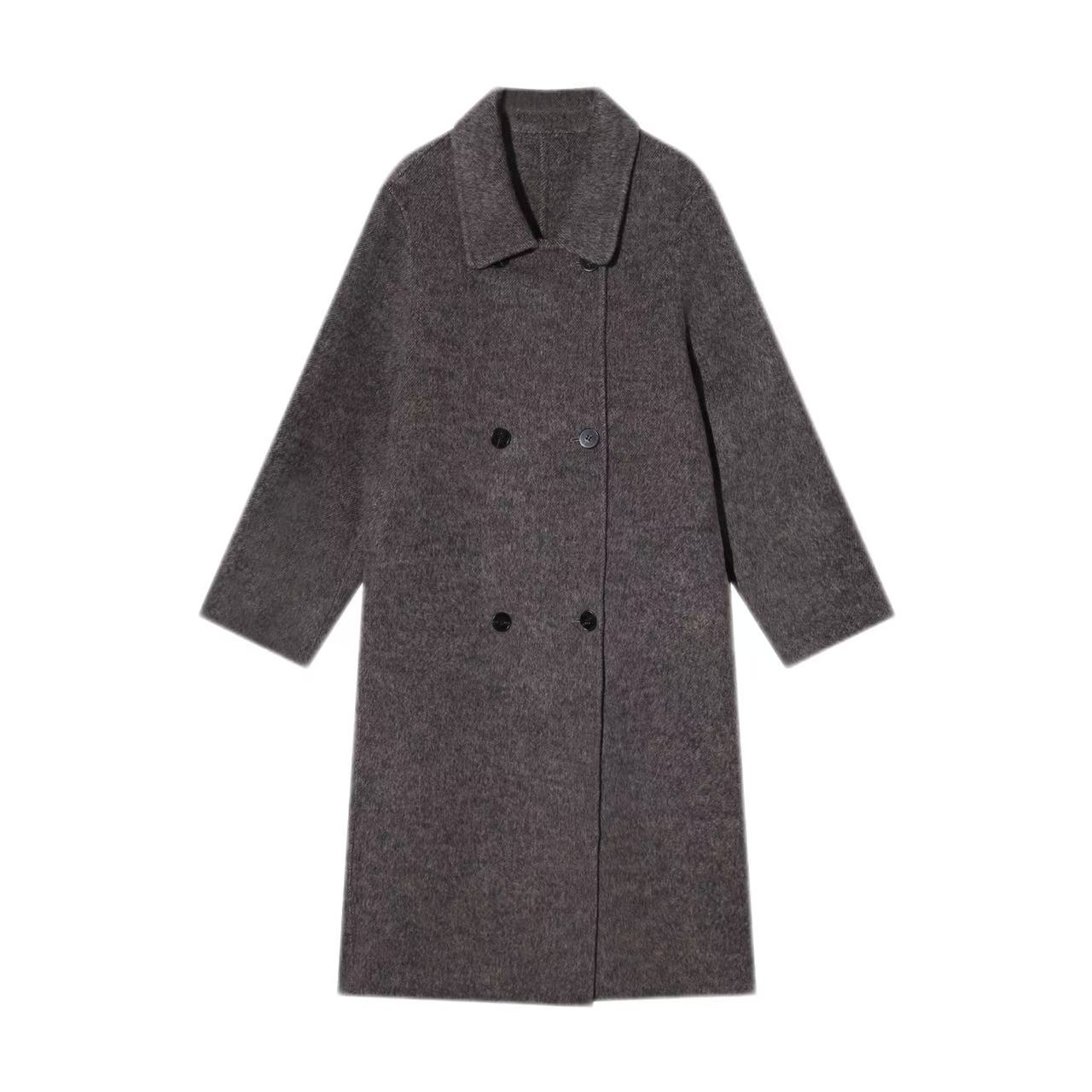 【大眼妹儿专属】高定欧版大衣宽松廓型羊毛大衣定制气质长款25016