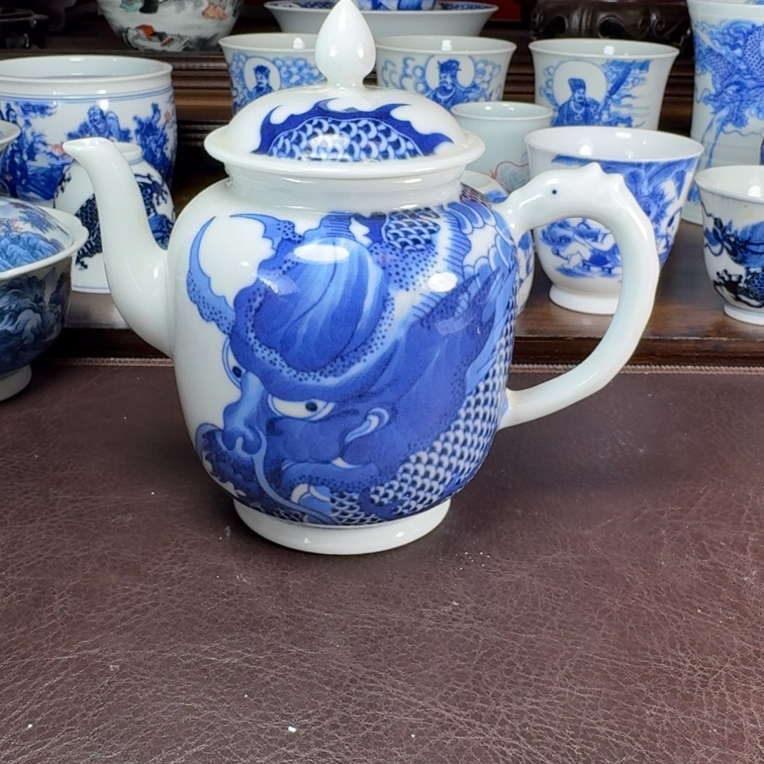 不***懂瓷片当代景德镇陶瓷手绘茶具