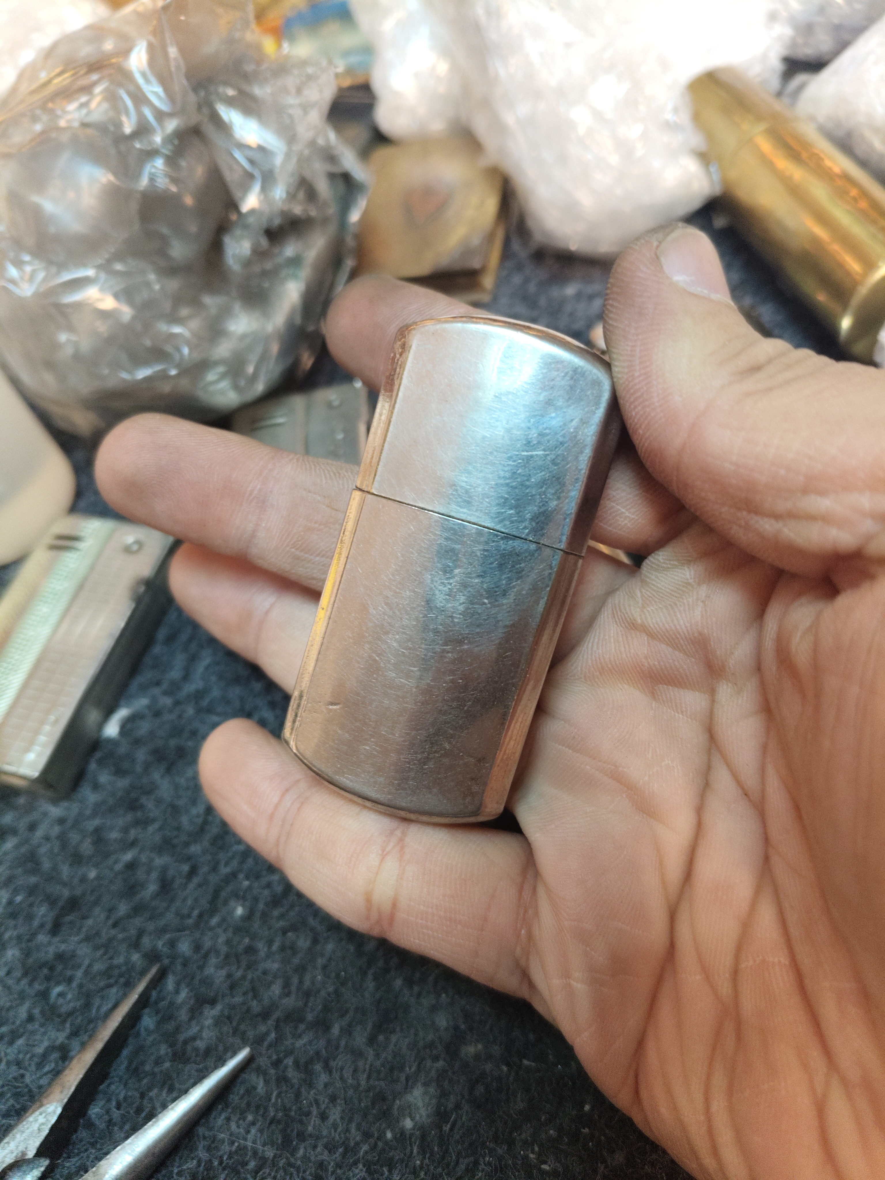 古董打火机-法国拔盖战壕