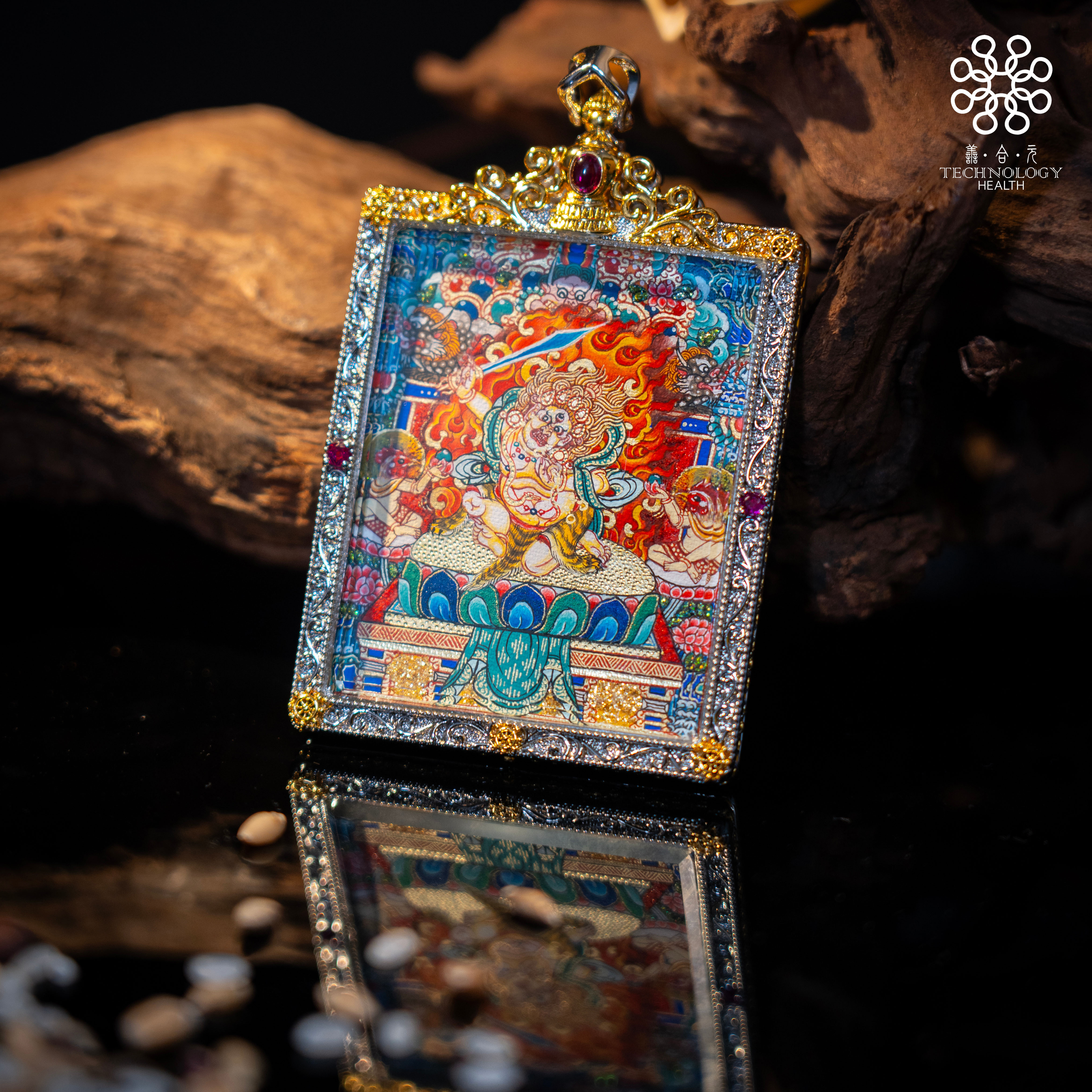 【善合元】不动明王-生肖鸡纯手绘唐卡纯手工唐卡