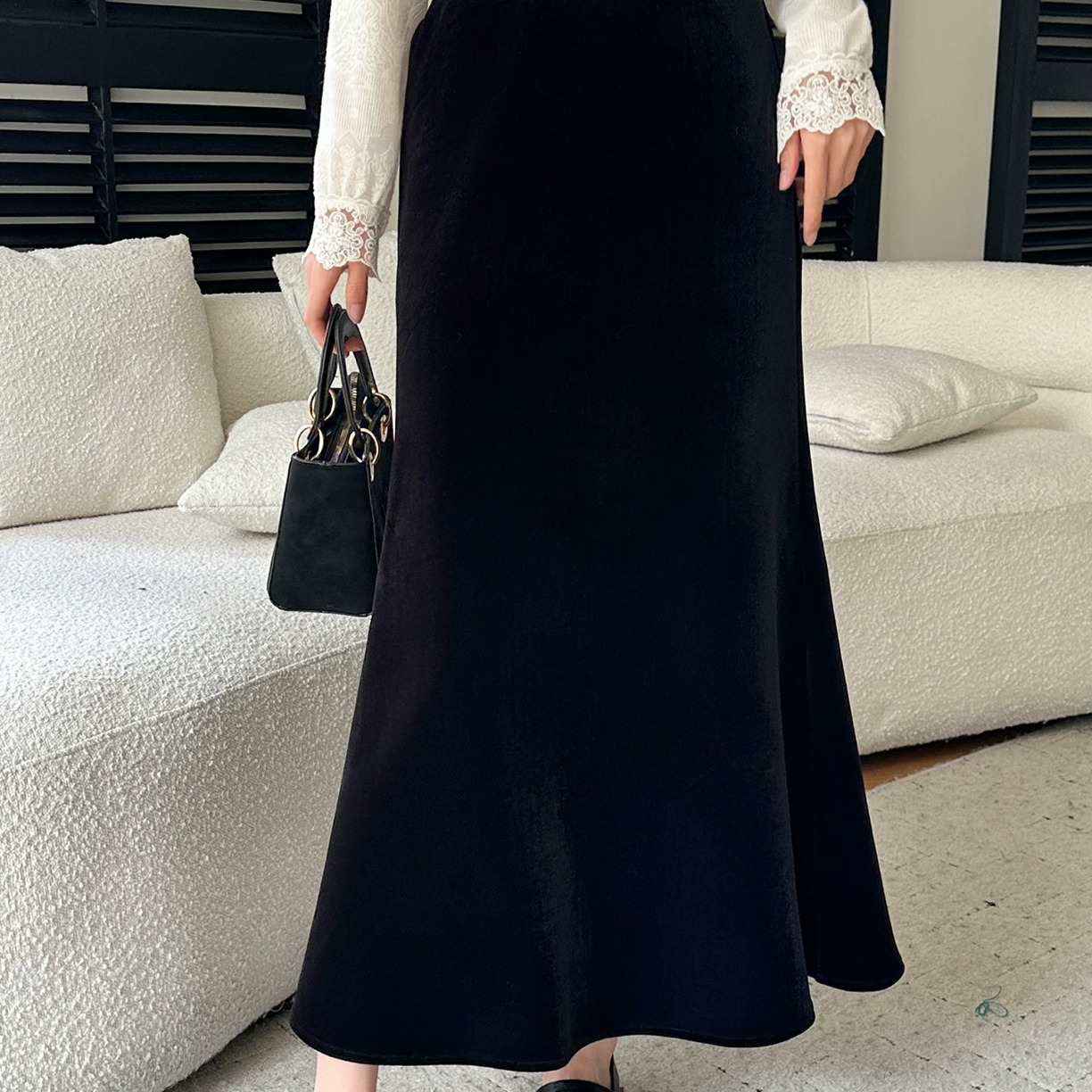 【遇见】年款优雅丝绒鱼尾裙