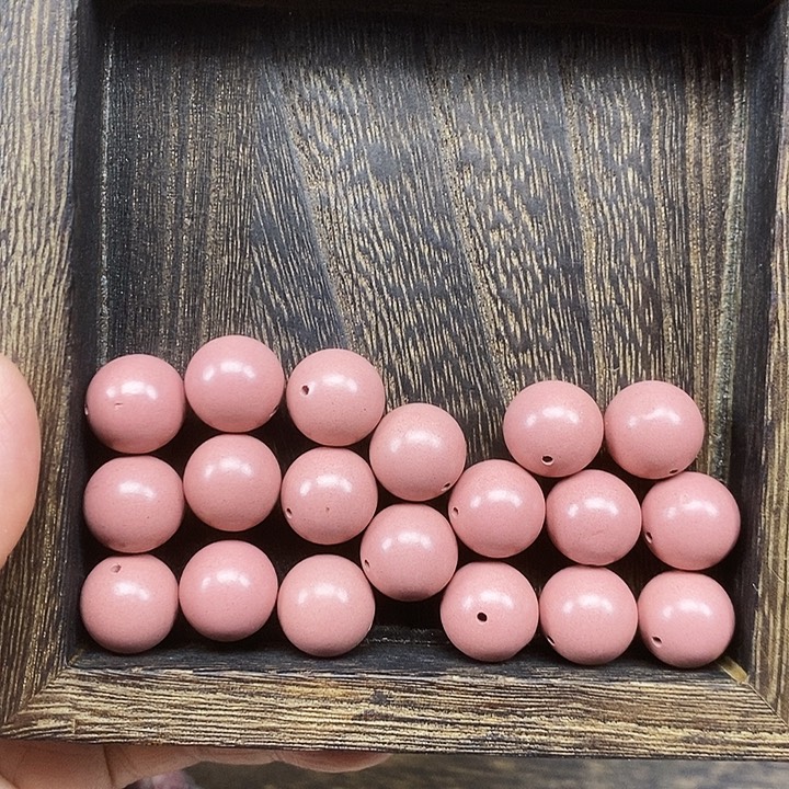 樱粉香凝1.5天然合香珠到手20颗打底微瑕