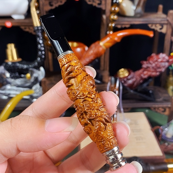 高端定制金丝楠烟嘴