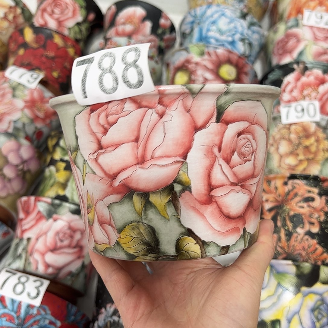 景德镇炫彩手绘口14高10.5