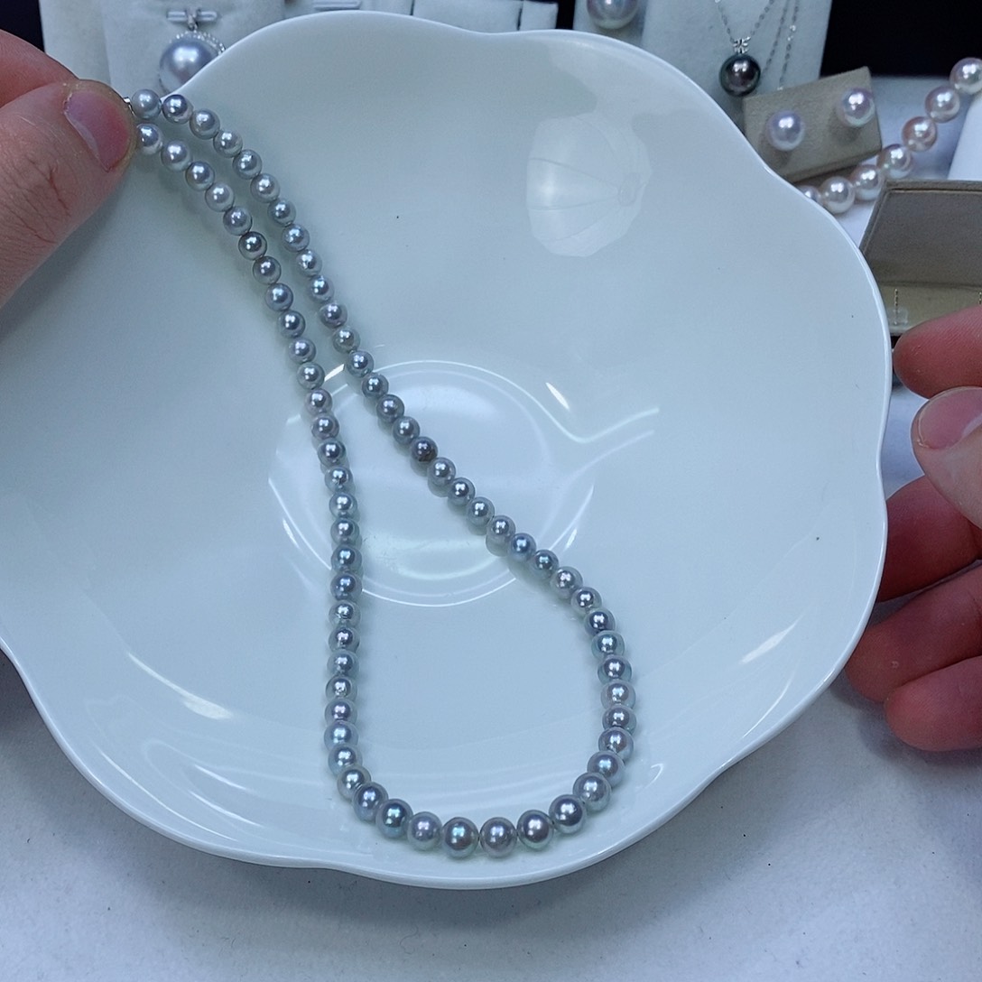 海水珍珠颈饰银S925镶嵌