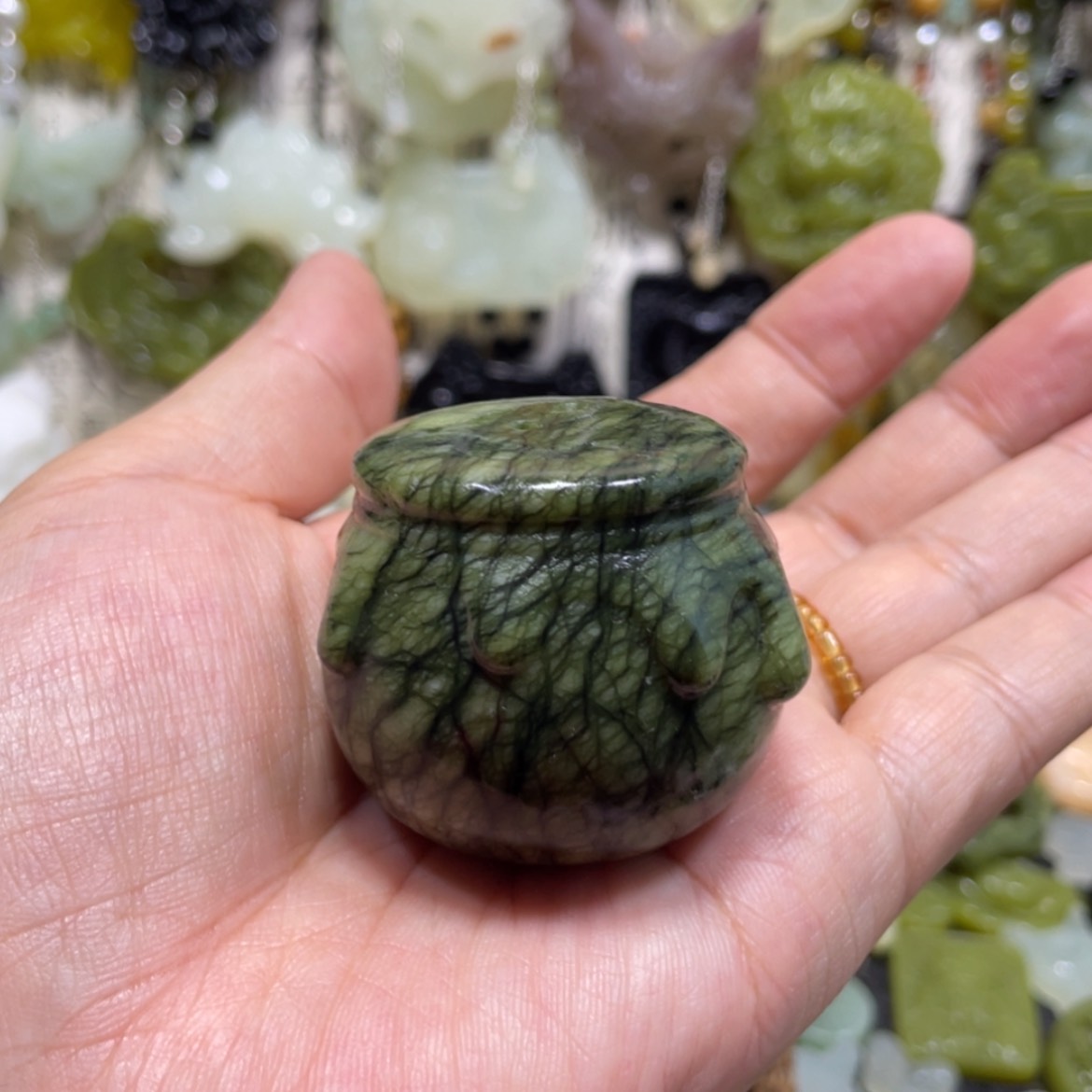 【闪购商品】岫玉颈饰未镶嵌93手把