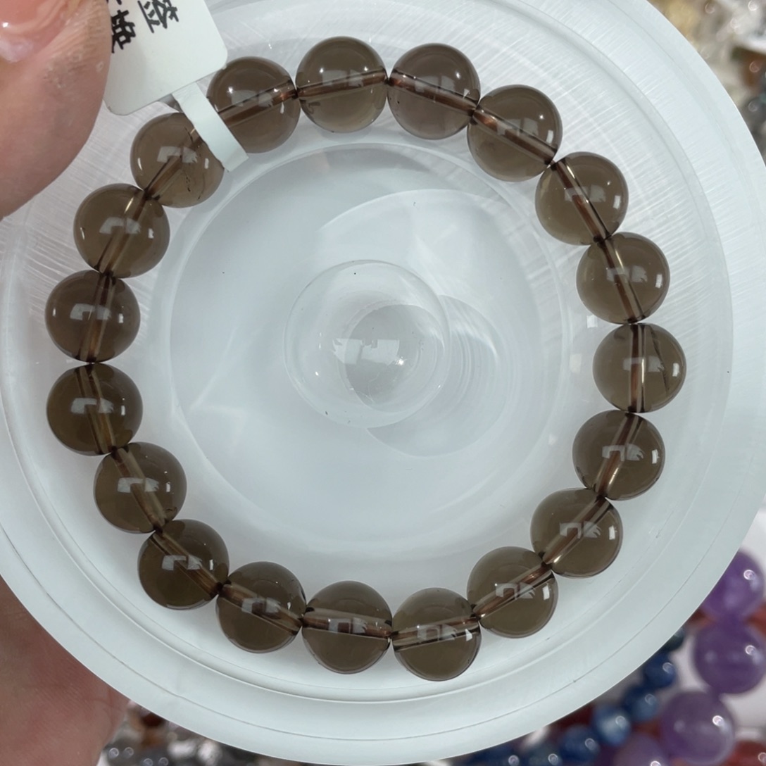 未镶嵌手串水晶010茶水晶10m+