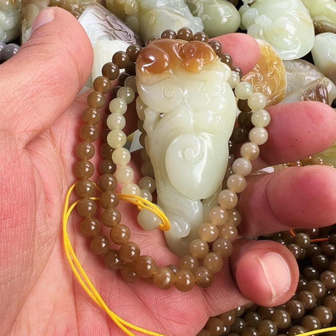 劳***装和田玉未镶嵌吊坠(不含链)
