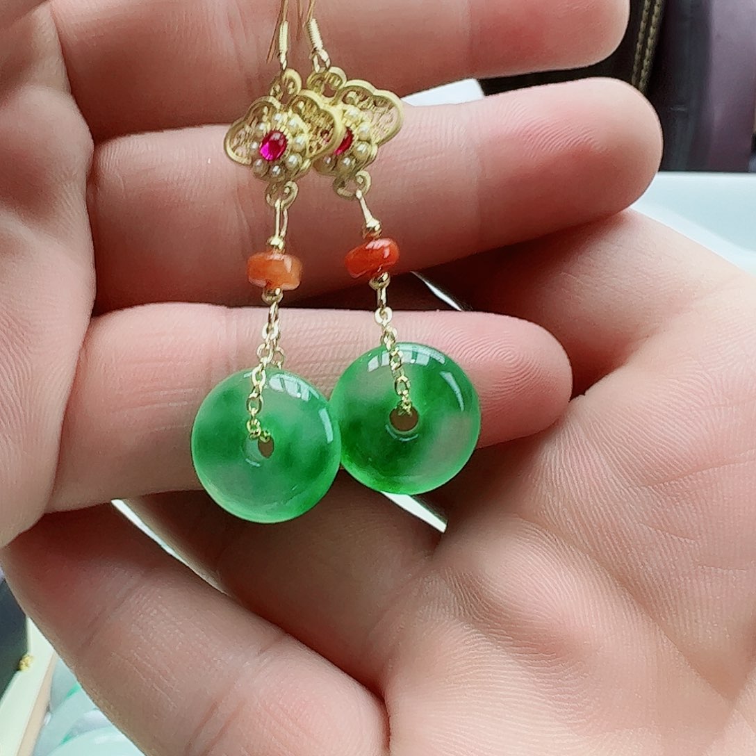 翡翠吊坠(赠链)银S925镶嵌