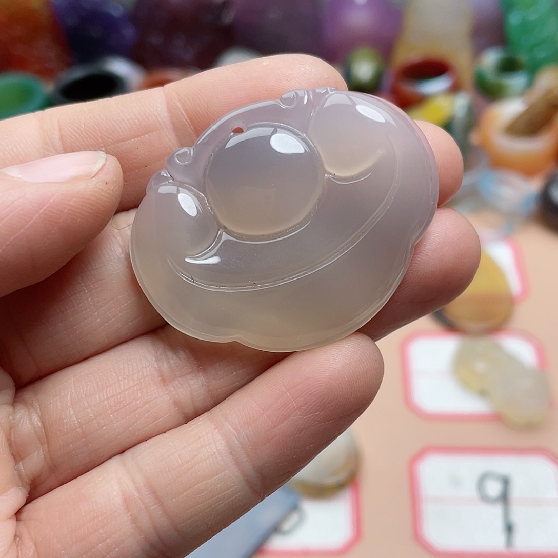 玛瑙/玉髓颈饰合金我***呆