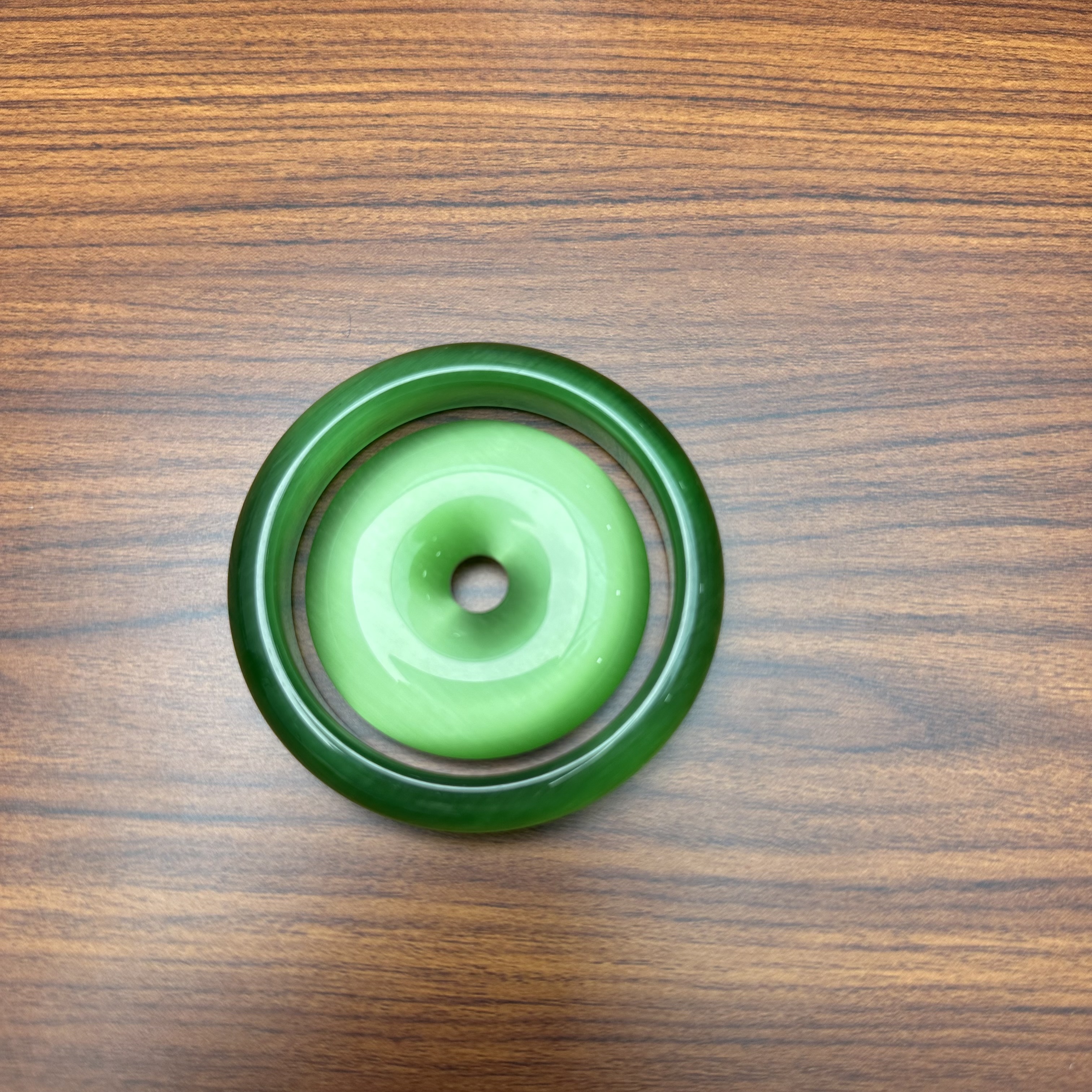 【誉青甄选】F573-3绿猫手镯平安扣套装多样性发一件