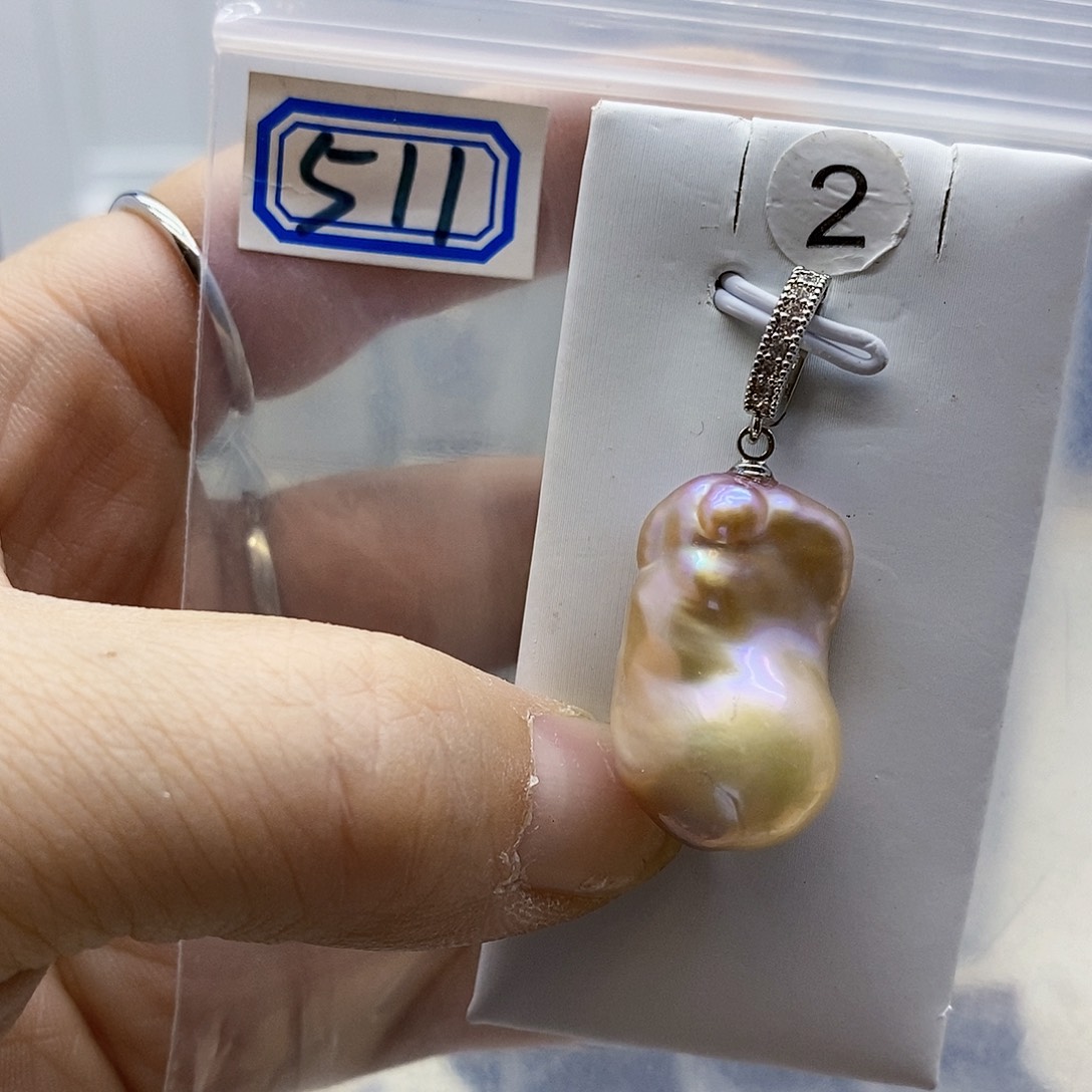 颈饰合金淡水珍珠