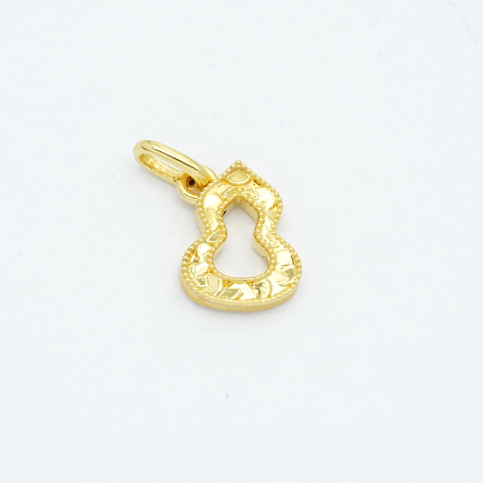18k金碎冰冰葫芦配件  约11.9mm*9.2mm【QL07247】