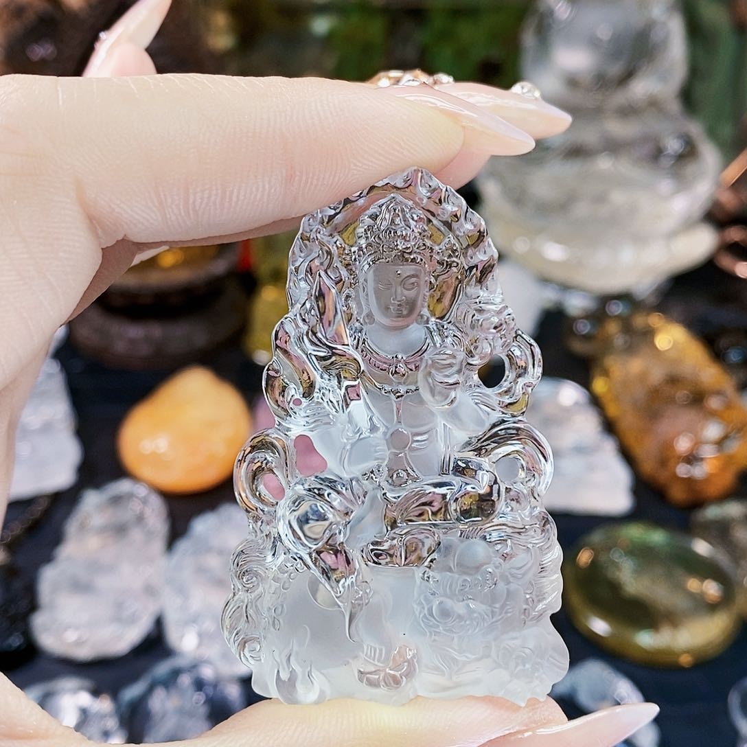 水晶颈饰未镶嵌努*中吊坠