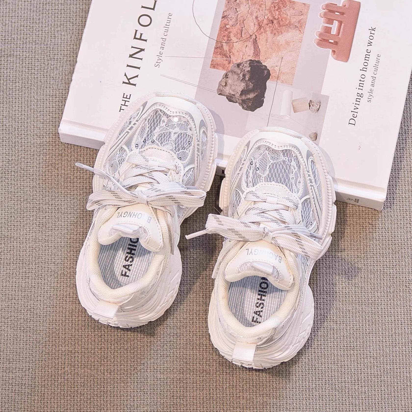 DAODANMAYI/捣蛋蚂蚁女童鞋子春夏儿童运动鞋男童网鞋透气老爹鞋