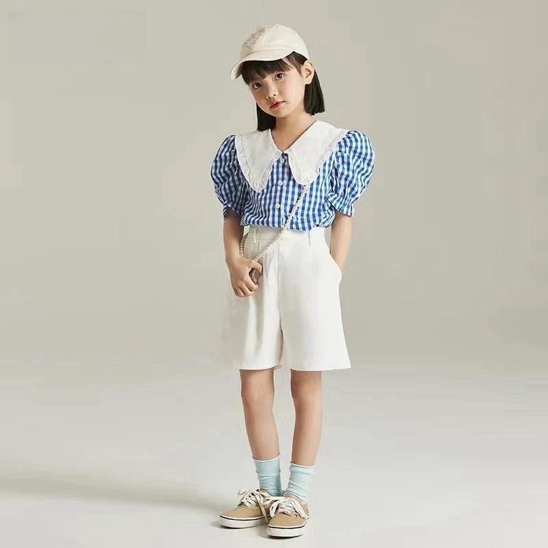 女童2025夏季新款娃娃脸套装B0418