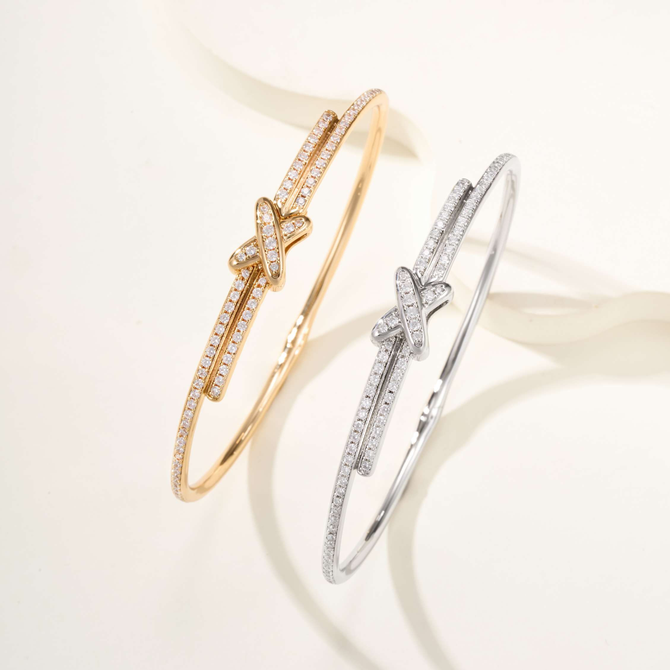 【满钻交叉手镯】气质轻奢时尚百搭小众简约