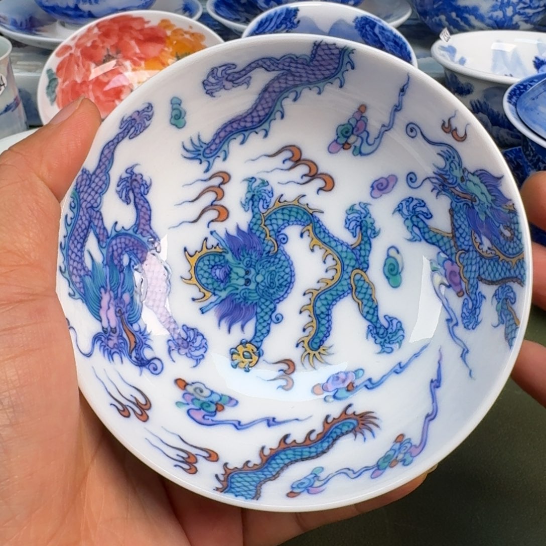 陶景德镇纯手绘茶具圆圆287