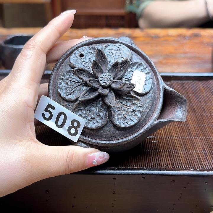 纯手工制作粗陶茶具